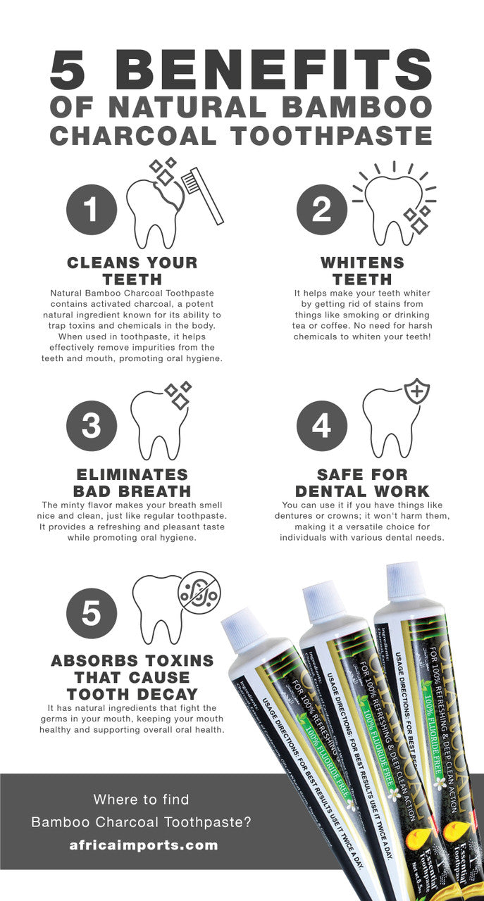 Natural Bamboo Charcoal toothpaste