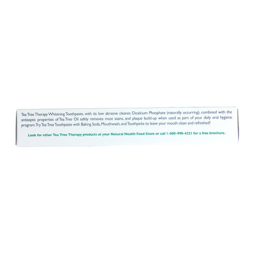 Natural Tea Tree Whiting toothpaste