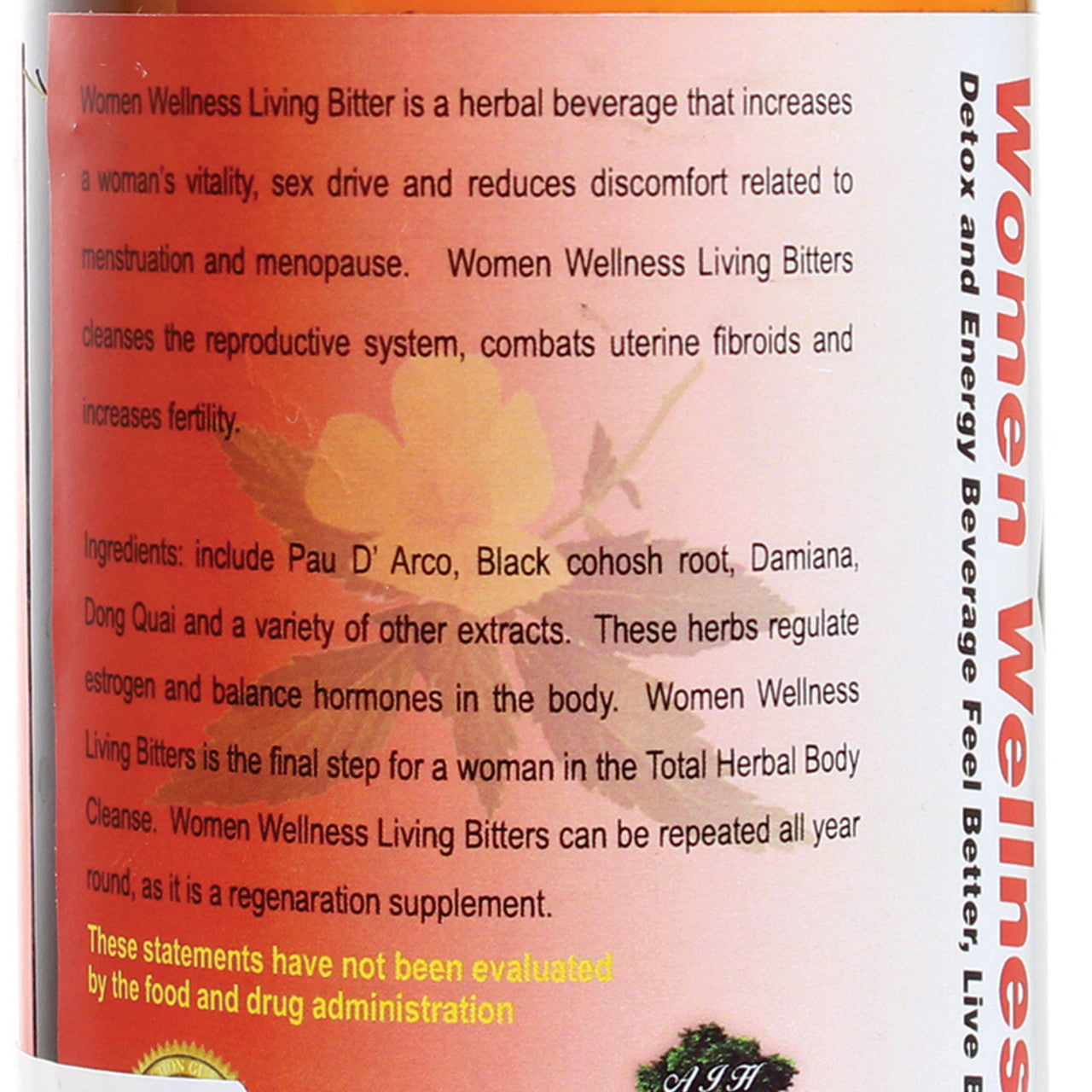 Bitters - Women Wellness Living Bitter - 16 oz
