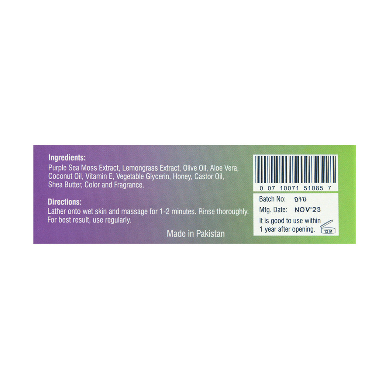 African Indian Herbs (AIH): Purple Sea Moss Soap - 5 oz.