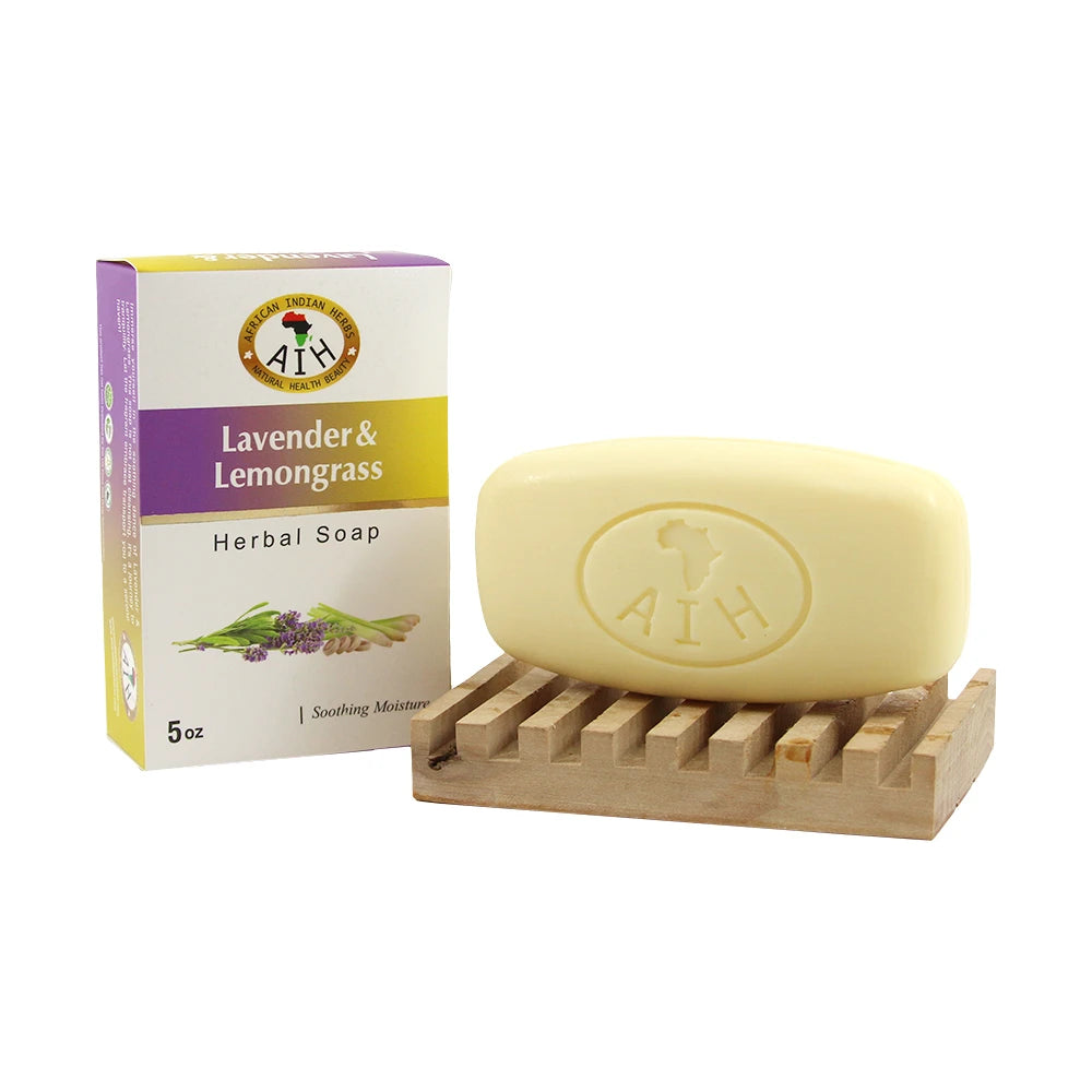 African Indian Herbs (AIH): Lavender Lemongrass Soap - 5 oz.