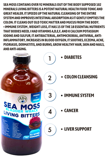 AIH Sea Moss Bladderwrack Living Bitter