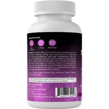 Vitamatic Irish Sea Moss, Black Seed, Ashwagandha, Ginger, Burdock, Bladderwrack & Turmeric - 180 Vegetarian Capsules