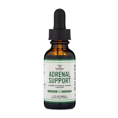 Double Wood Supplements Adrenal Support — 10 Herb Liquid Formula for Cortisol & Adrenal Function