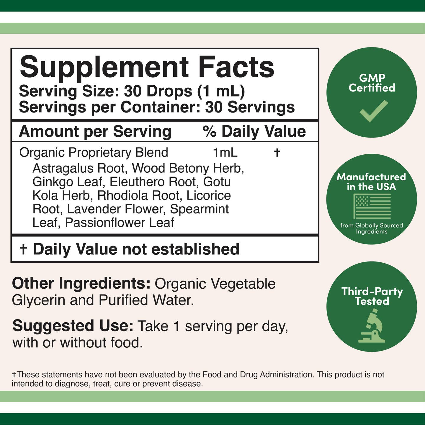 Double Wood Supplements Adrenal Support — 10 Herb Liquid Formula for Cortisol & Adrenal Function