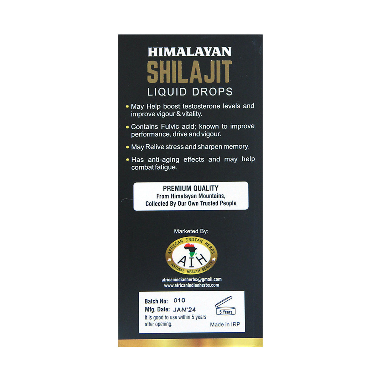 AIH Shilajit Liquid - 1 oz