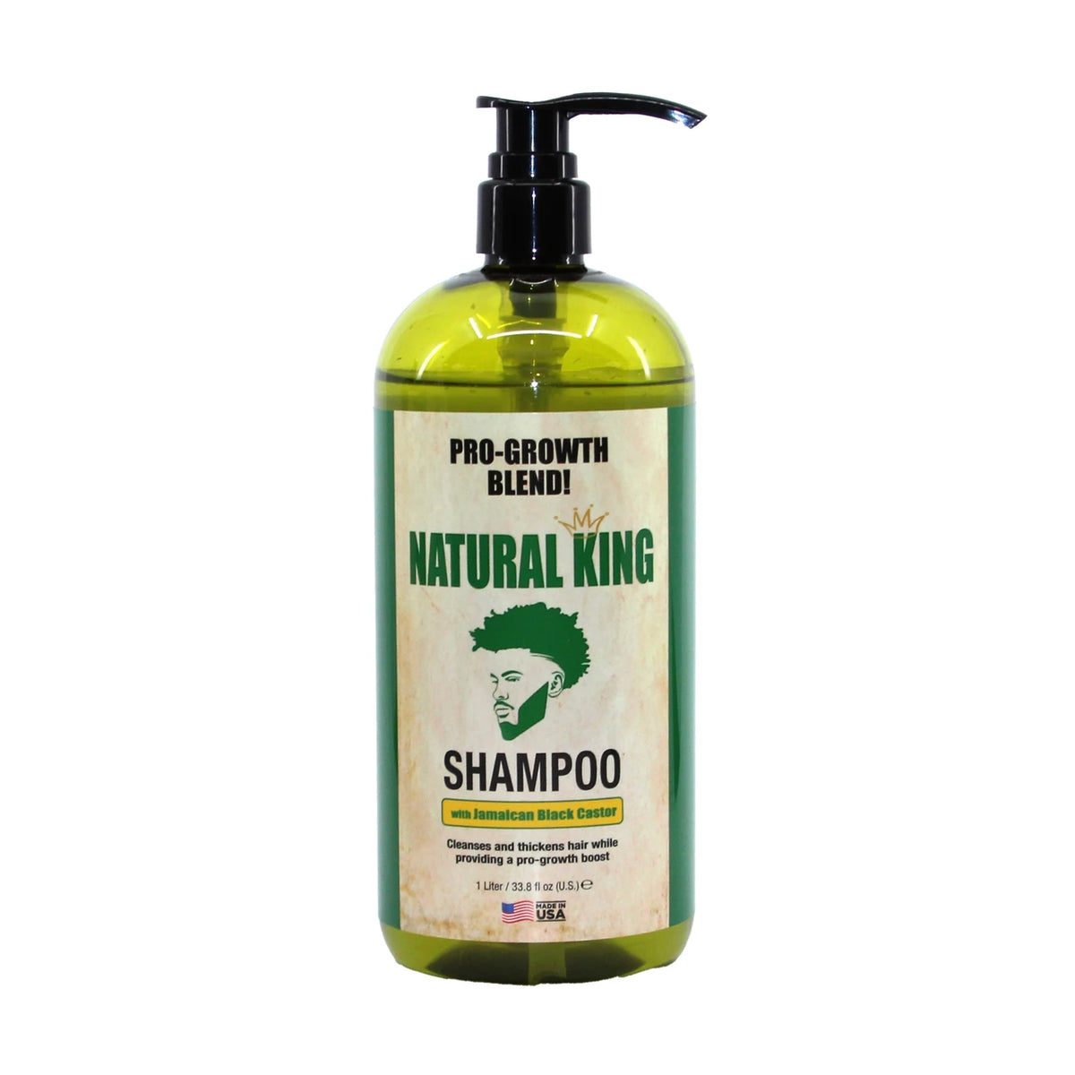 JUMBO SIZE Natural King: Jamaican Black Castor Oil Shampoo Pro-Growth Blend! - 1 Liter