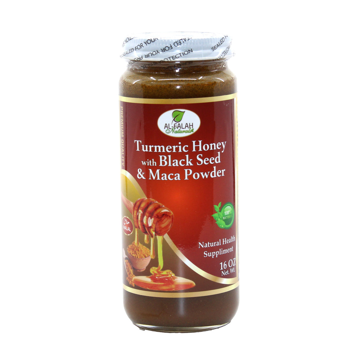 African Indian Herbs Turmeric Black Seed & Maca Powder Honey