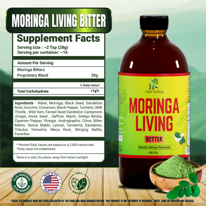 Herb to Body - Moringa - Living Bitter