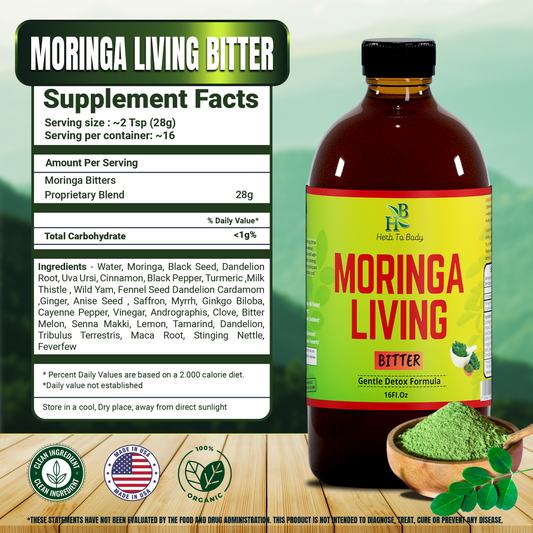 Herb to Body - Moringa - Living Bitter