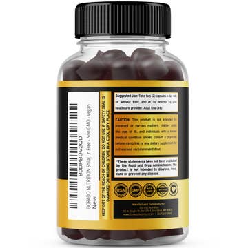 Dorado Pure Himalayan Shilajit, Ashwagandha, Sea Moss & Lion's Mane Gummies - 60 Count