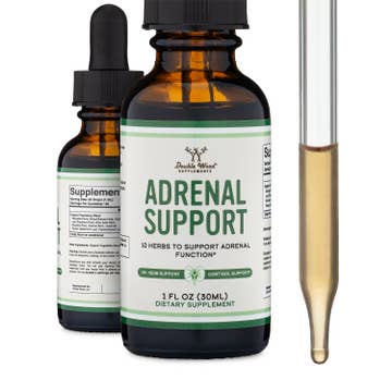 Double Wood Supplements Adrenal Support — 10 Herb Liquid Formula for Cortisol & Adrenal Function