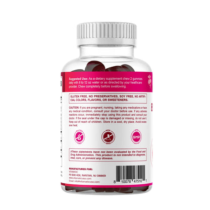 Vitamatic Beet Root + Grape Seed Gummies with Pomegranate - 60 Count