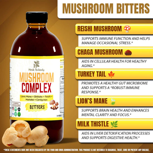 Herb to Body - Mushroom Complex - Living Bitter