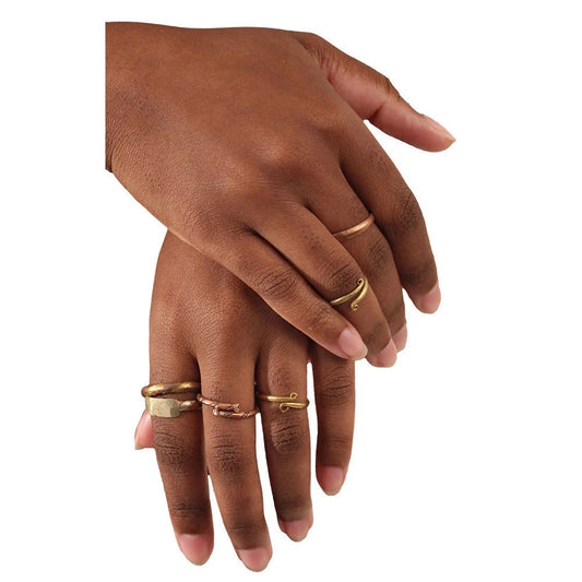 Assorted metal African rings